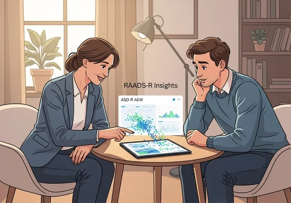 Clinician and client engaging in shared understanding in therapy