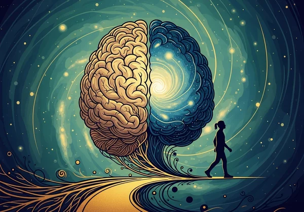 Abstract representation of personal growth and empowerment