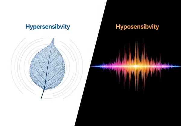 Visualizing hypersensitivity and hyposensitivity in autism