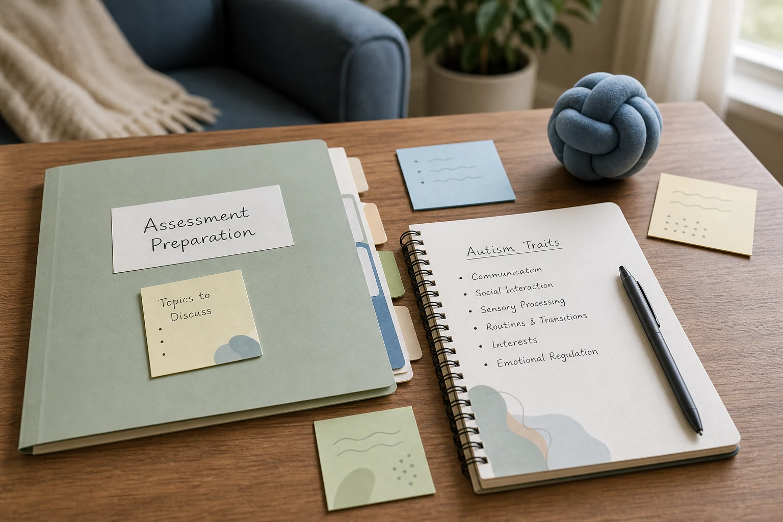 Organized autism assessment notes